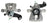 VNE 344085 Disc Brake Caliper - Rear Right