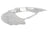 Vaico V20-3593 Brake Dust Shield - Front Right