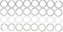 Mahle 41718.040 Engine Piston Ring Set