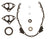 Mahle JV1154 Engine Timing Cover Gasket Set