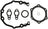 Mahle JV5111 Engine Timing Cover Gasket Set