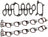 Mahle MS16243 Engine Intake Manifold Gasket Set - Lower and Upper