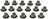 Mahle SS45887 Engine Valve Stem Oil Seal Set - Intake and Exhaust