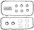 Mahle VS50657 Engine Valve Cover Gasket Set