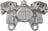 Nugeon 97-02765B Disc Brake Caliper - Rear Left