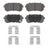 Wagner Brake QC1398 Disc Brake Pad Set - Rear