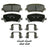 Wagner Brake QC1806 Disc Brake Pad Set - Rear