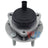 InMotion WA513280 Wheel Bearing and Hub Assembly - Front