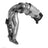 Walker 82555 Catalytic Converter with Integrated Exhaust Manifold - Front