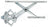 ACI 380096 Window Regulator - Front Left or Rear Left