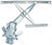 ACI 380172 Window Regulator - Front Left