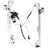 ACI 82226 Power Window Motor and Regulator Assembly - Rear Left