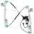 ACI 82267 Power Window Motor and Regulator Assembly - Front Right