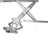ACI 83188 Power Window Motor and Regulator Assembly - Front Left