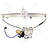 ACI 88236 Power Window Motor and Regulator Assembly - Front Left