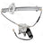 ACI 88413 Power Window Motor and Regulator Assembly - Rear Right