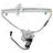 ACI 88433 Power Window Motor and Regulator Assembly - Front Right