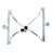 WAI WPR0157L Window Regulator - Front Left