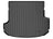 WeatherTech DigitalFit Floor Liners for 2022 2021 Genesis GV80 [Covers Cargo (Trunk), Black] | 401414