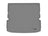 WeatherTech DigitalFit Floor Liners for 2022 Nissan Pathfinder [Covers Cargo (Trunk), Gray] | 421483