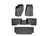 WeatherTech DigitalFit Floor Liners for 2010 2009 2008 2007 2006 Jeep Commander [Covers Front & Both Rear Rows, Black] | 44013-1-2-3
