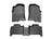 WeatherTech DigitalFit Floor Liners for 2010 2009 2008 2007 2006 Hummer H3 [Covers Front & Rear Row, Black] | 44034-1-2
