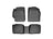 WeatherTech DigitalFit Floor Liners for 2011 2010 2009 2008 2007 Toyota Camry [Covers Front & Rear Row, Black] | 44084-1-2