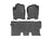 WeatherTech DigitalFit Floor Liners for 2019 2018 2017 2016 2015 2014 2013 2012 Nissan NV3500 [Covers Front & Rear Row, Black] | 441117-1-2V