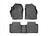 WeatherTech DigitalFit Floor Liners for 2019 2018 2017 Toyota Corolla [Covers Front & Rear Row, Black] | 4411641-445802