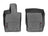 WeatherTech DigitalFit Floor Liners for 2021 2020 2019 2018 2017 Porsche Panamera [Covers Front Row, Black] | 4411801