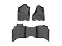 WeatherTech DigitalFit Floor Liners for 2500/3500 [Covers Front & Rear Row, Black] | 441545-1-2