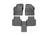 WeatherTech DigitalFit Floor Liners for 2022 2021 2020 2019 Volkswagen Atlas [Covers Front & Rear Row, Black] | 4415501-4410842