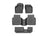 WeatherTech DigitalFit Floor Liners for 2021 2020 Volkswagen Tiguan [Covers 1st 2nd & 3rd Row, Black] | 4415631-44989-3-4