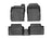 WeatherTech DigitalFit Floor Liners for 2013 2012 2011 Ford Fiesta [Covers Front & Rear Row, Black] | 4416021-443232