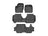 WeatherTech DigitalFit Floor Liners for 2021 2020 2019 2018 Ford Transit Connect [Covers 1st 2nd & 3rd Row, Black] | 4416161V-44995-2-3