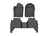 WeatherTech DigitalFit Floor Liners for 2022 2021 2020 Ford Ranger [Covers Front & Rear Row, Black] | 4416401-4415182