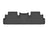 WeatherTech DigitalFit Floor Liners for QX60/Pathfinder [Covers Rear (2nd) Row, Black] | 4416982