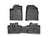 WeatherTech DigitalFit Floor Liners for 2015 2014 2013 2012 2011 2010 2009 Honda Pilot [Covers Front & Rear Row, Black] | 44174-1-2