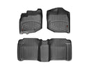 WeatherTech DigitalFit Floor Liners for 2013 2012 2011 2010 2009 Honda Fit [Covers Front & Rear Row, Black] | 44181-1-2