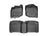 WeatherTech DigitalFit Floor Liners for 2013 2012 2011 2010 2009 Honda Fit [Covers Front & Rear Row, Black] | 44181-1-2