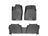 WeatherTech DigitalFit Floor Liners for 2010 2009 Kia Borrego [Covers Front & Rear Row, Black] | 44182-1-2
