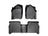 WeatherTech DigitalFit Floor Liners for 2015 2014 2013 2012 2011 2010 2009 2008 Nissan Titan [Covers Front & Rear Row, Black] | 442091-440192