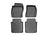 WeatherTech DigitalFit Floor Liners for 2008 2007 2006 2005 2004 Audi A8 Quattro [Covers Front & Rear Row, Black] | 44220-1-3