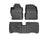 WeatherTech DigitalFit Floor Liners for 2011 2010 2009 2008 2007 Toyota Yaris [Covers Front & Rear Row, Black] | 44227-1-2