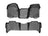 WeatherTech DigitalFit Floor Liners for 2013 2012 2011 2010 2009 2008 Chevrolet Tahoe [Covers Front & Rear Row, Black] | 442941-442352