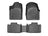 WeatherTech DigitalFit Floor Liners for 2012 2011 Dodge Durango [Covers Front & Rear Row, Black] | 44324-1-4