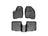 WeatherTech DigitalFit Floor Liners for 2014 2013 2012 2011 Ford Explorer [Covers Front & Rear Row, Black] | 44359-1-2