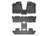 WeatherTech DigitalFit Floor Liners for 2017 2016 2015 2014 2013 2012 2011 Nissan Quest [Covers Front & Rear Row, Black] | 443671-443662