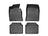 WeatherTech DigitalFit Floor Liners for 2014 2013 2012 2011 Hyundai Genesis [Covers Front & Rear Row, Black] | 443781-443062