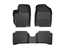 WeatherTech DigitalFit Floor Liners for 2017 2016 2015 2014 2013 2012 Kia Rio [Covers Front & Rear Row, Black] | 44395-1-3